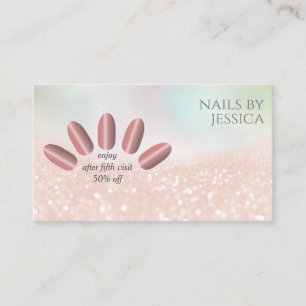Goldglitter der modernen Rose Visitenkarte