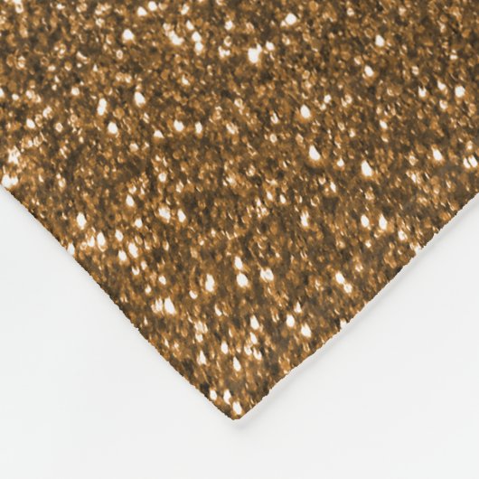 GoldGlitter Fleecedecke (Ecke)