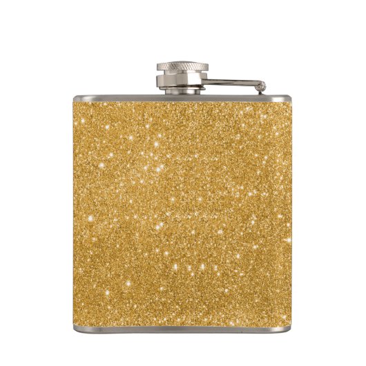 GoldGlitter-Glitzern Flachmann (Rückseite)