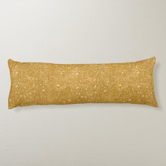 GoldGlitter-Glitzern Seitenschläferkissen (Rückseite)
