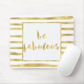 Goldglitz-Streifen sind- fabelhaft Mousepad (Mit Mouse)