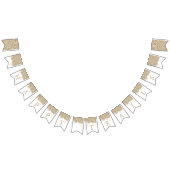 GoldGlitzer-alles- Gute zum Wimpelkette (Alle)