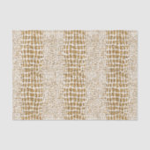 GoldGlitzer-Alligatordruck Seidenpapier (Vorderseite)