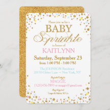 GoldGlitzer-blaues rosa Gelb besprühen Baby-Dusche