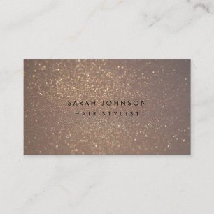 GoldGlitzer Bokeh Haar-Stylist-Geschäfts-Karten Visitenkarte