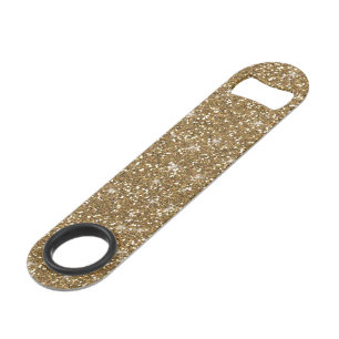 GoldGlitzer gedruckt Speedflaschenöffner