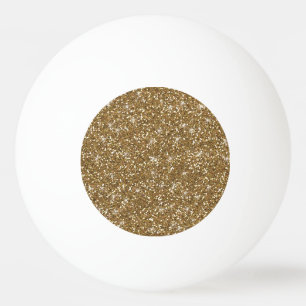 GoldGlitzer gedruckt Tischtennisball