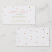 GoldGlitzer-Geschäfts-Karten Visitenkarte (Vorne/Hinten)