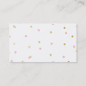 GoldGlitzer-Geschäfts-Karten Visitenkarte (Rückseite)