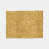 GoldGlitzer-Glitzern Fleecedecke (Vorderseite (Horizontal))