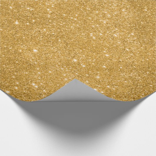 GoldGlitzer-Glitzern Geschenkpapier (Ecke)