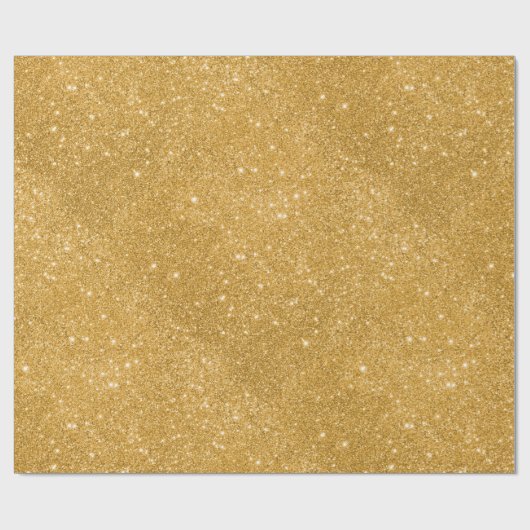 GoldGlitzer-Glitzern Geschenkpapier (Flach)