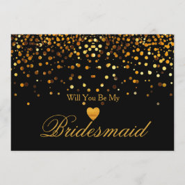 GoldGlitzer-Herz-Imitat ist Sie ist meine Einladung