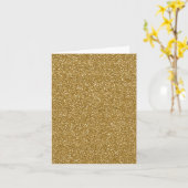 GoldGlitzer-Hintergrund-Schablone Karte (Gelbe Blume)