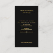 GoldGlitzer-hohe Fersen-Schuh-Geschäfts-Karte Visitenkarte (Rückseite)