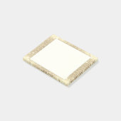 GoldGlitzer-klassisches Glamour-Schein-Imitat Post-it Klebezettel (angewinkelt)