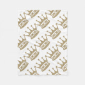 GoldGlitzer-Krone Fleecedecke (Vorderseite)