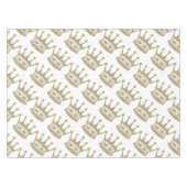GoldGlitzer-Krone Tischdecke (Vorderseite (Horizontal))