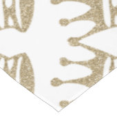 GoldGlitzer-Krone Tischdecke (Schrägansicht)