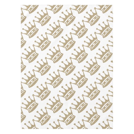 GoldGlitzer-Krone Tischdecke (Vorderseite)