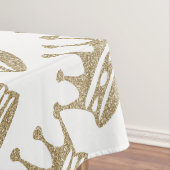 GoldGlitzer-Krone Tischdecke (Beispiel)