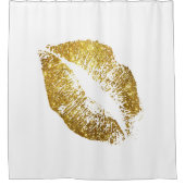 GoldGlitzer-Lippen #2 Duschvorhang (Vorderseite)
