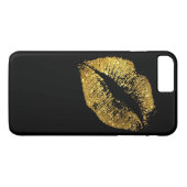 GoldGlitzer-Lippen #3 Case-Mate iPhone Hülle (Rückseite (Horizontal))