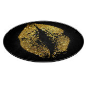 GoldGlitzer-Lippen #4 Schneidebrett (Ecke)