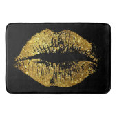 GoldGlitzer-Lippen Badematte (Vorderseite)