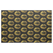 GoldGlitzer-Lippen Stoff (Fat Quarter (45,7 x 55,9 cm))