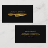 GoldGlitzer-Messer-Geschäfts-Karte Visitenkarte (Vorne/Hinten)