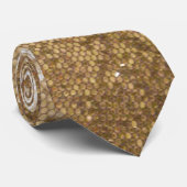 GoldGlitzer-Mode-Geld-Schein-Schimmer Bling Krawatte (Gerollt)