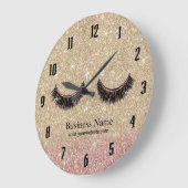 GoldGlitzer peitscht Große Wanduhr (Winkel)