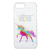 GoldGlitzer-RegenbogenUnicorn Case-Mate iPhone Hülle (Rückseite)