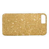 GoldGlitzer-Schein-Druck Case-Mate iPhone Hülle (Rückseite (Horizontal))