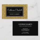 GoldGlitzer, Schein, verdoppeln mit Seiten Visitenkarte (Vorne/Hinten)