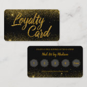 GoldGlitzer-Schimmer-Staub Treuekarte (Vorne/Hinten)