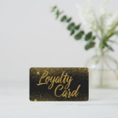 GoldGlitzer-Schimmer-Staub Treuekarte (Stehend Vorderseite)