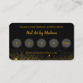 GoldGlitzer-Schimmer-Staub Treuekarte (Rückseite)