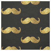 GoldGlitzer-Schnurrbart Stoff (Muster)