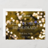 GoldGlitzer sind- Sie meine Einladung (Vorne/Hinten)