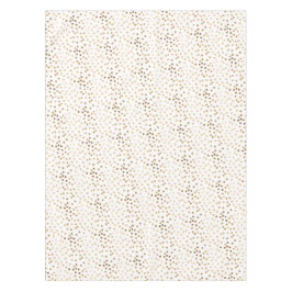 GoldGlitzer-Stadt-Punkte auf weißem Tabellen-Stoff Tischdecke