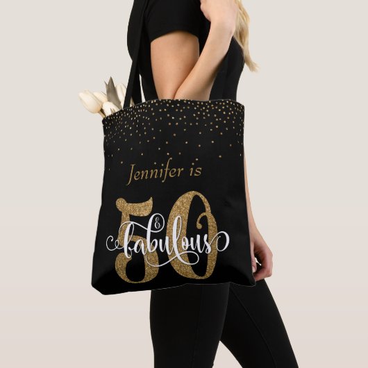 GoldGlitzer u. Confetti 50 u. fabelhaftes Tasche (Von Nahem)