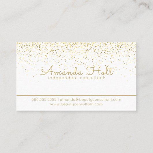 GoldGlitzer Visitenkarte (Rückseite)