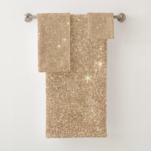 GoldGlitzerchic-bezaubernde Glitzern Badhandtuch Set (Insitu)