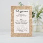GoldGlitzerchic-bezaubernde Glitzern Begleitkarte (Stehend Vorderseite)