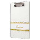 GoldGlitzerconfetti-Name - Klemmbrett (Links)