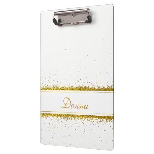GoldGlitzerconfetti-Name - Klemmbrett (Links)
