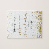 GoldGlitzerConfetti sind- Sie Matrone der Ehre Puzzle (Horizontal)