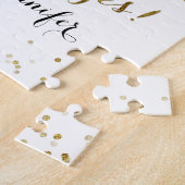 GoldGlitzerConfetti sind- Sie Matrone der Ehre Puzzle (Seite)